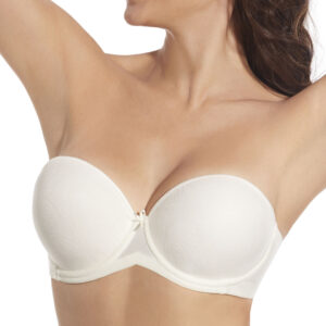 Безшевен сутиен бриджитка Vilma, Selene, перлено бяло