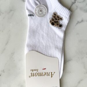 Дамски чорапи, бял, мече