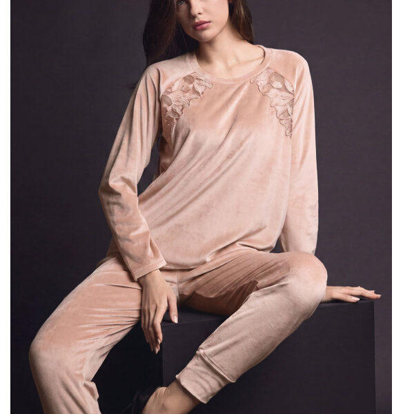 Дамски комплект Lormar COUTURE от мек велур